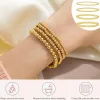 mumuco-minimalist-18k-gold-plated-3-6mm-beadedelastic-bracelet 2