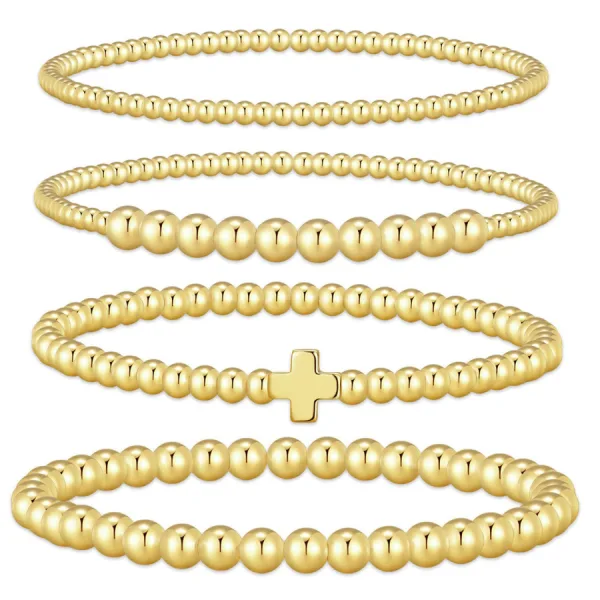 mumuco-minimalist-18k-gold-plated-3-6mm-beadedelastic-bracelet-cross-1