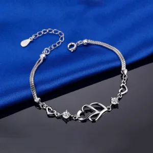 925-Sterling-Silver-Adjustable-Bracelet-White